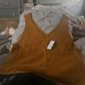 Gap knitted tank top